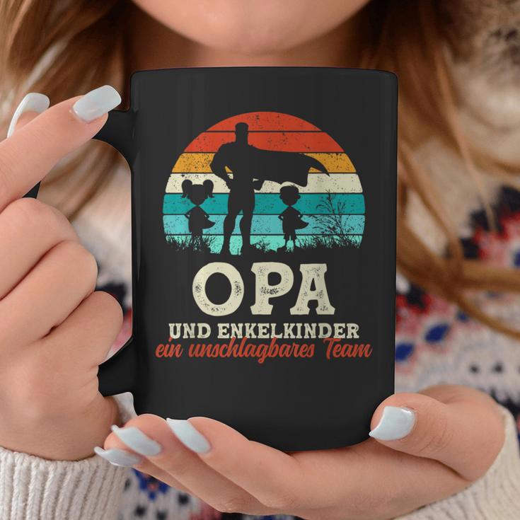 Team Opa Und Enkel Bester Opa Der Welt Father's Day Super Grandpa Tassen Lustige Geschenke