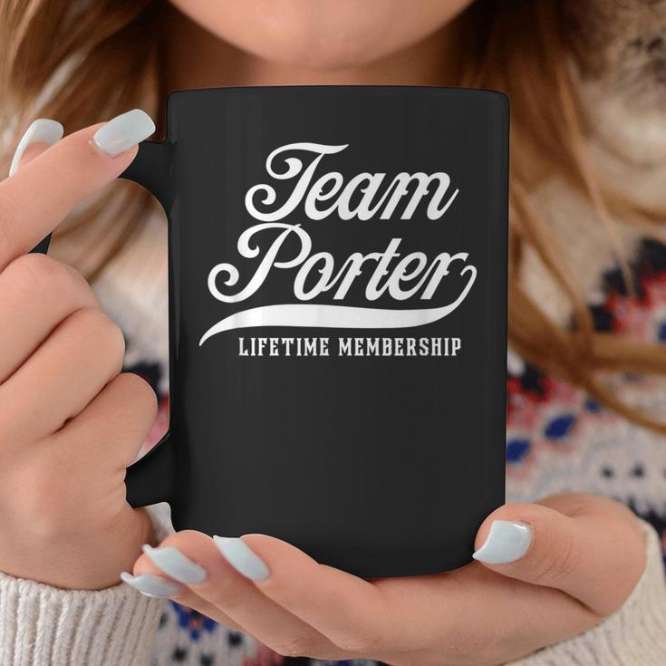 Team Porter Lifetime Membership Family Surname Last Name Coffee Mug Funny Gifts