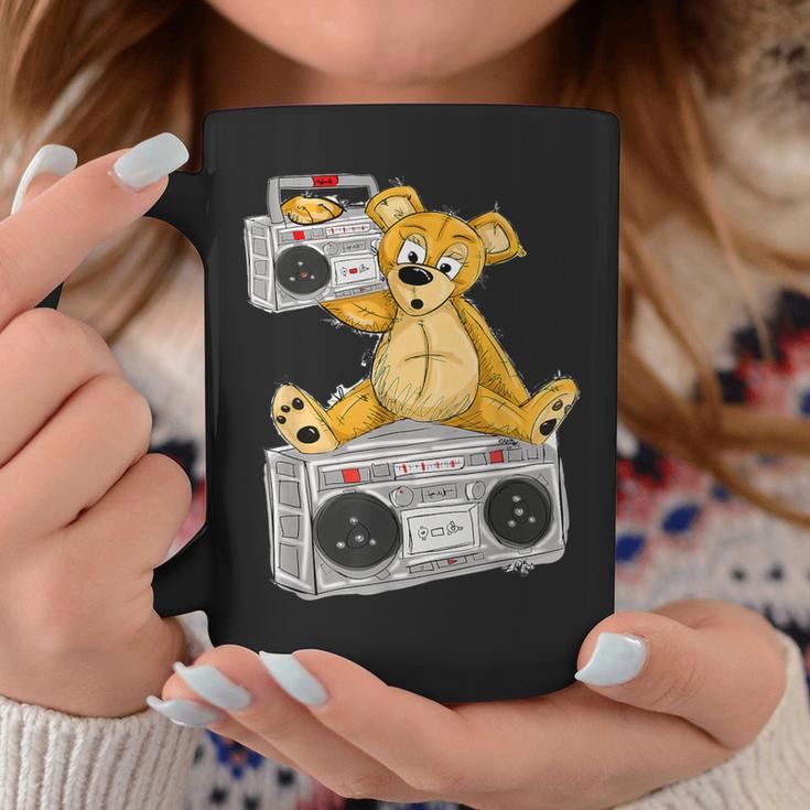 Teddy Bear Boombox By San Francisco Street Artist Zamiro Coffee Mug Unique Gifts