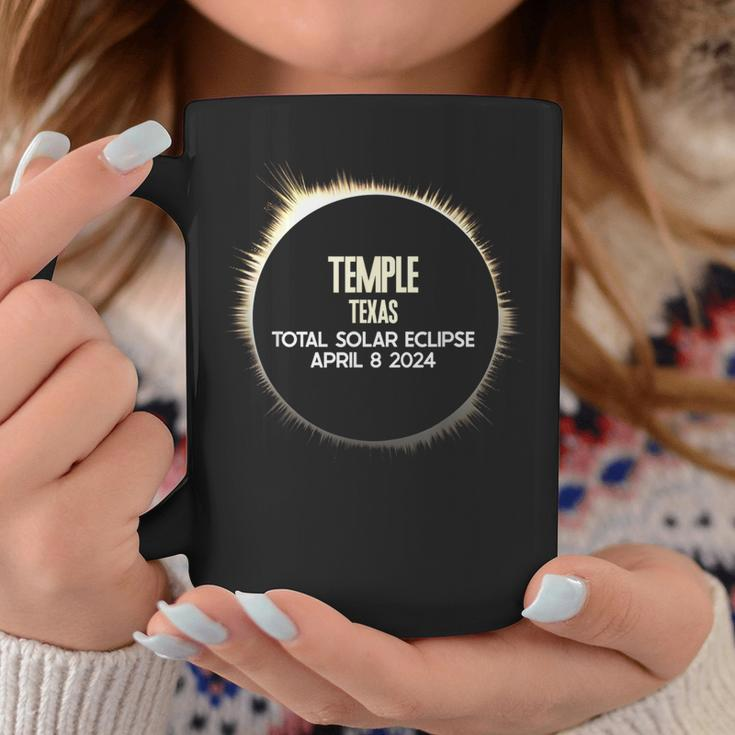 Temple Texas Solar Eclipse 8 April 2024 Souvenir Coffee Mug Personalized Gifts