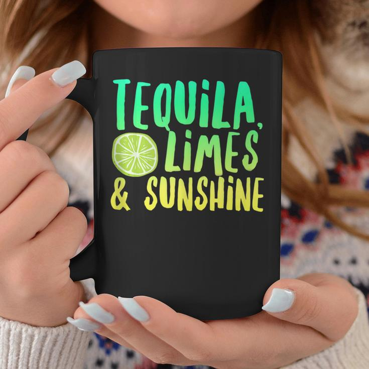 Tequila Limes Sunshine Vacation Saying Beach Quote Party Coffee Mug Unique Gifts