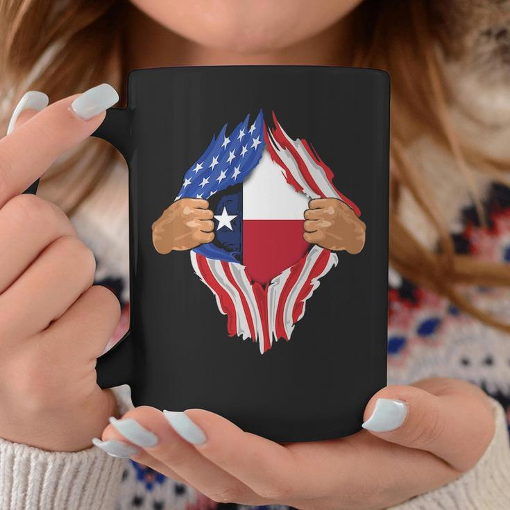 Texas Roots Inside State Flag American Proud Coffee Mug Unique Gifts