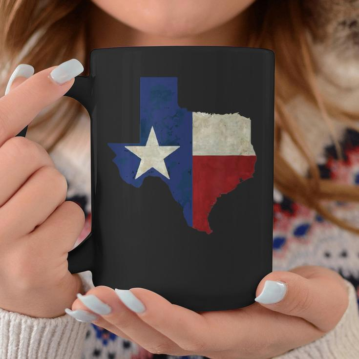 Texas State Map Flag Distressed Coffee Mug Unique Gifts