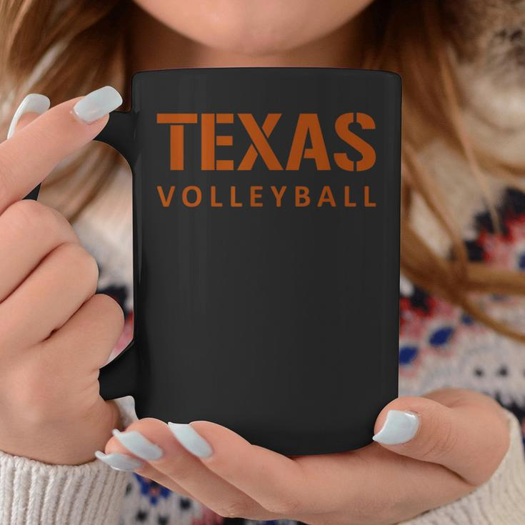 Texas Volleyball Block Style Coffee Mug Unique Gifts