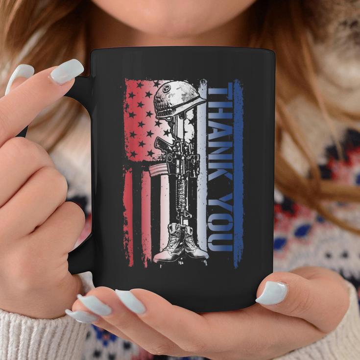 Thank You Veteran's Day American Flag Military Appreciation Coffee Mug Unique Gifts