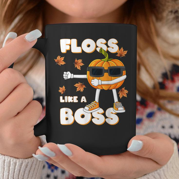 Thanksgiving Floss Like A Boss Pumpkin Boys Girl Kids Coffee Mug Unique Gifts