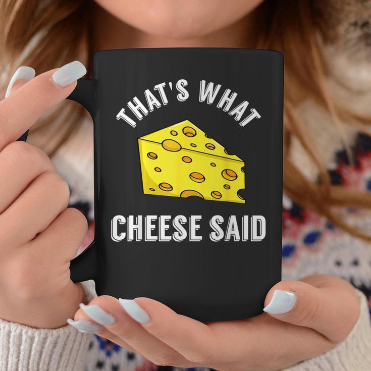 That's What Cheese Said Swiss Grilled Cheesy Coffee Mug Unique Gifts