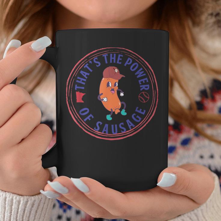 That's The Power Of Sausage Summer Sausage Baseball Coffee Mug Unique Gifts