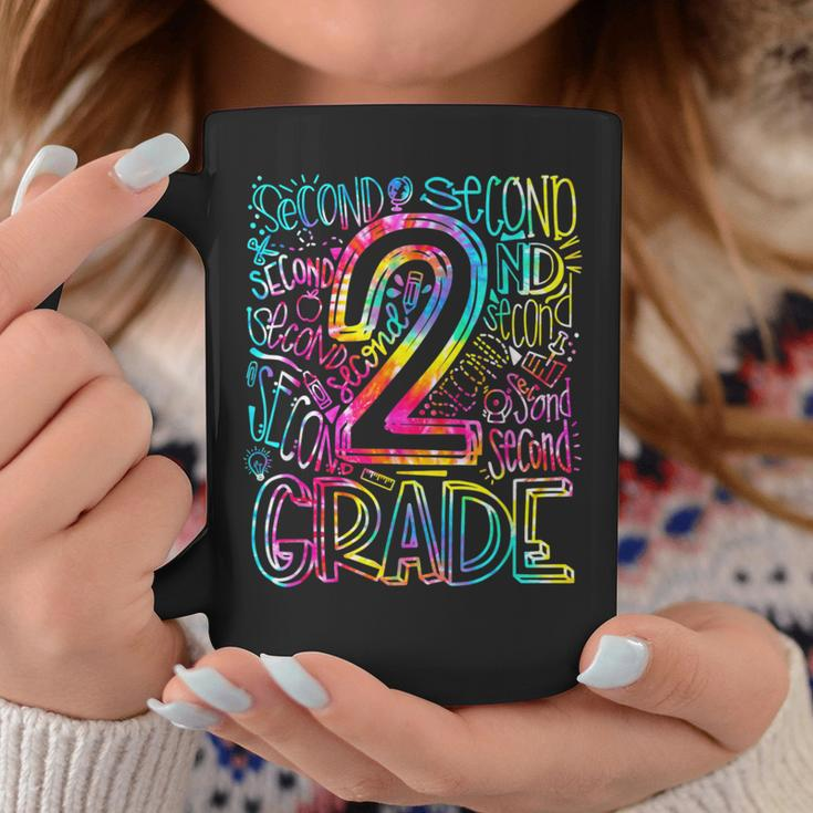 Tie Dye 2Nd Grade Typography Team Second Grade Teacher Coffee Mug Unique Gifts