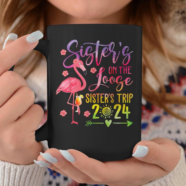 Tie-Dye Sister's Weekend Trip 2024 Sisters On The Loose Coffee Mug Unique Gifts