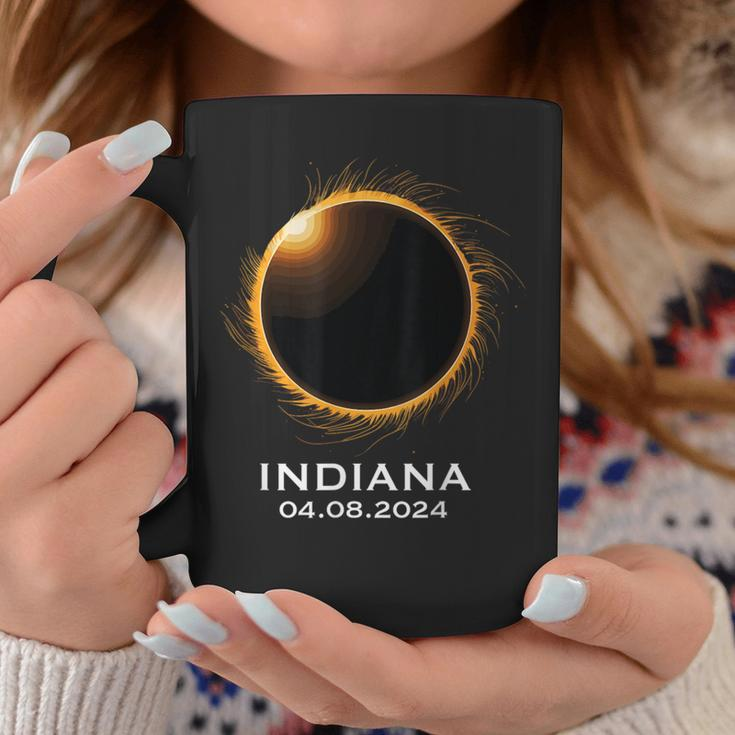 Total Solar Eclipse 2024 April Totality 04082024 Indiana Coffee Mug Unique Gifts