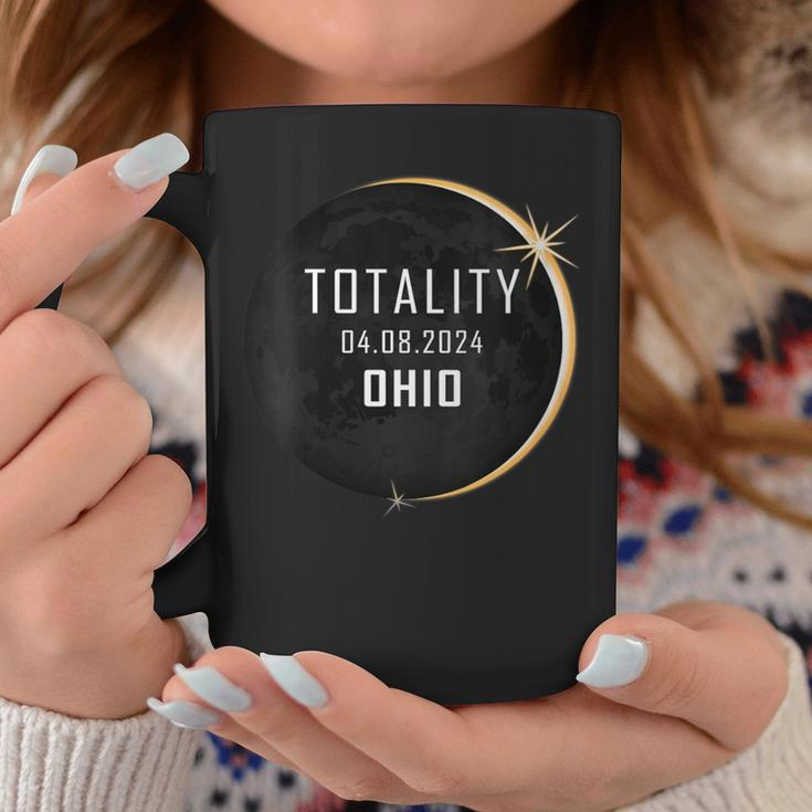 Total Solar Eclipse 2024 Ohio America Spring Totality Coffee Mug Personalized Gifts