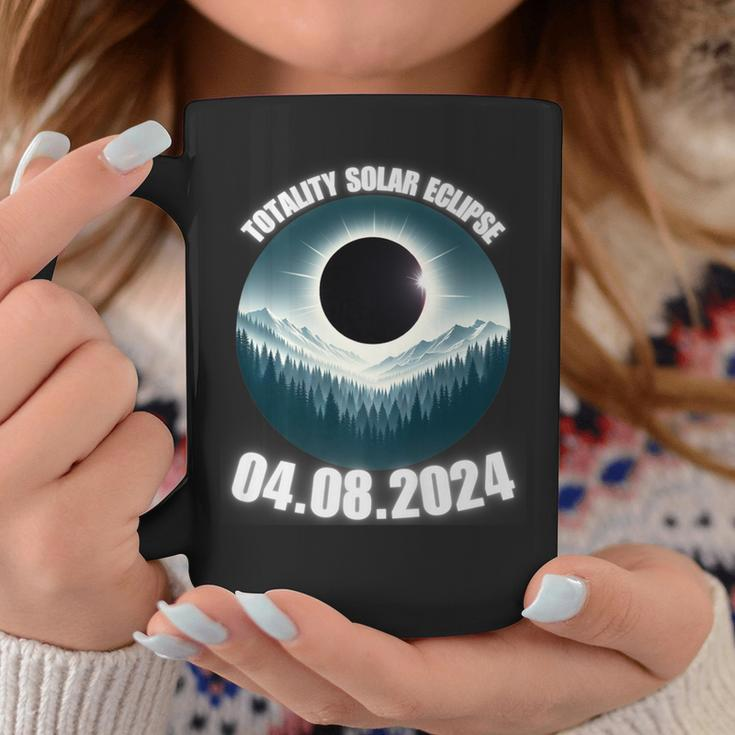 Total Solar Eclipse 2024 Path Of American Mountains View Ar Coffee Mug Unique Gifts
