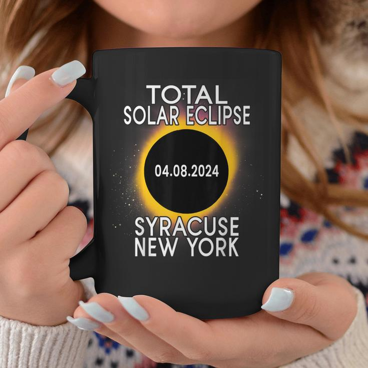 Total Solar Eclipse 2024 Syracuse New York Ny Memorabilia Coffee Mug Funny Gifts
