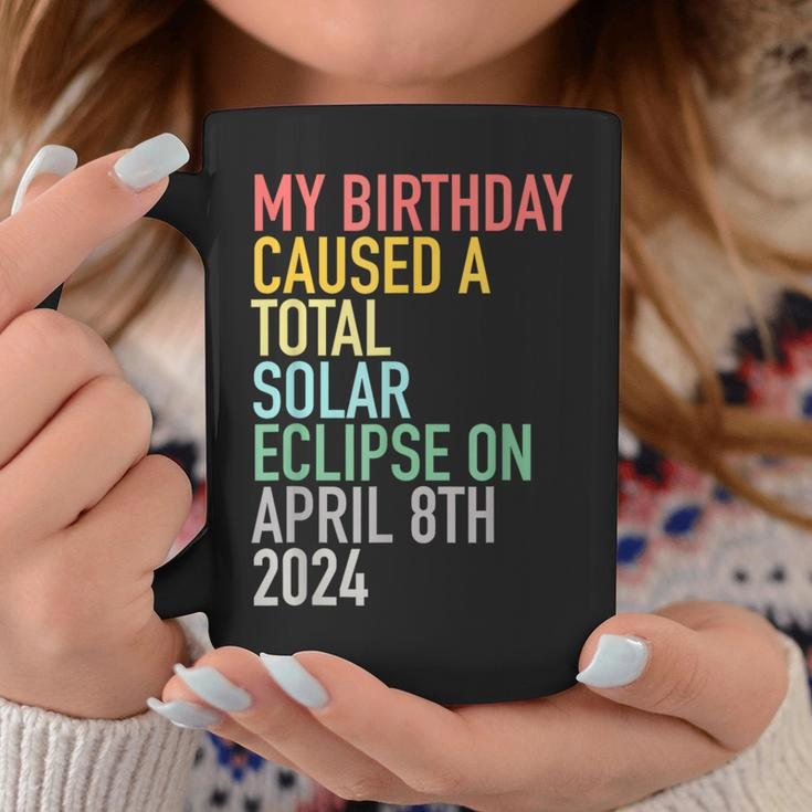 Total Solar Eclipse 4-8-2024 April 8Th Birthday Astrology Coffee Mug Unique Gifts