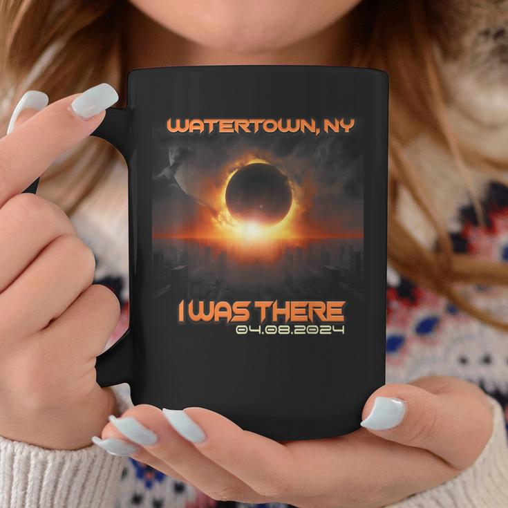 Total Solar Eclipse Cityscape Watertown New York Ny Coffee Mug Unique Gifts