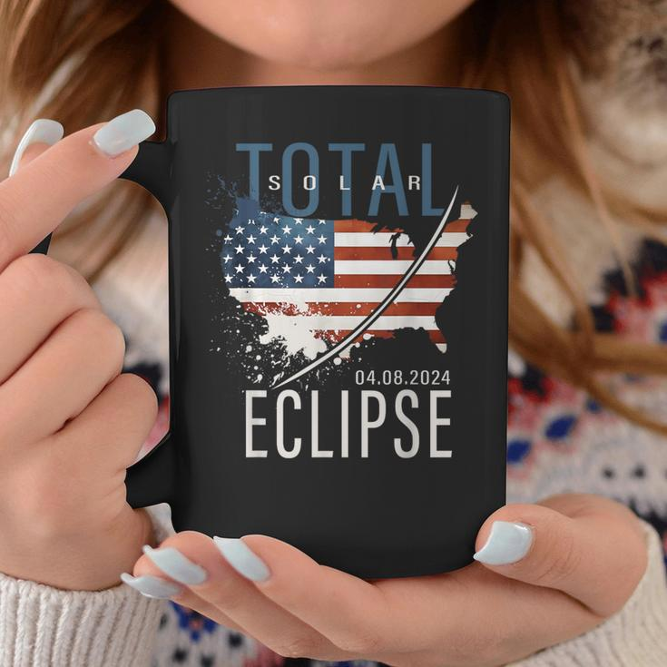Totality America Usa Map Total Solar Eclipse 04082024 Coffee Mug Unique Gifts