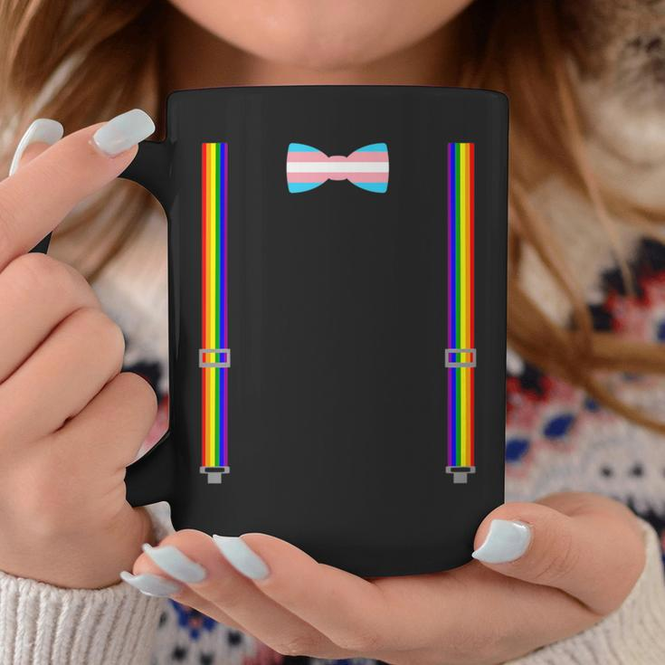 Trans Pride Transgender Equality Lgbt Flag Bow Tie Suspender Coffee Mug Unique Gifts