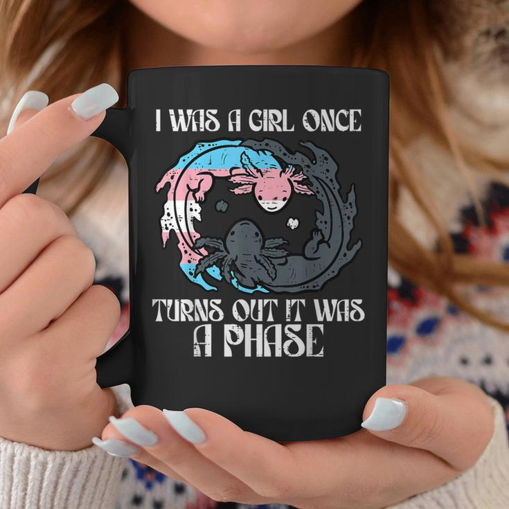 Transgender I Was Girl Once Just A Phase Trans Pride Lgbtq Coffee Mug Unique Gifts