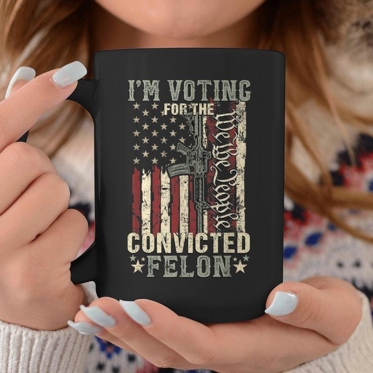 Trump 2024 Convicted Felon I'm Voting Convicted Felon 2024 Coffee Mug Unique Gifts