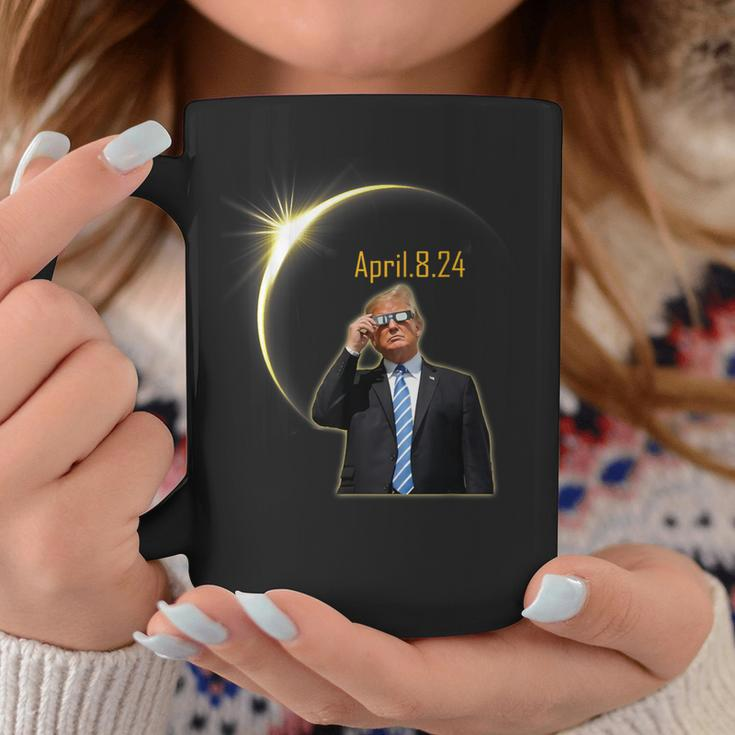 Trump Solar Eclipse 2024 Total Solar Eclipse 40824 Coffee Mug Unique Gifts