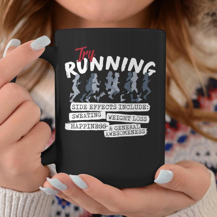 Try Running Running Coffee Mug Unique Gifts