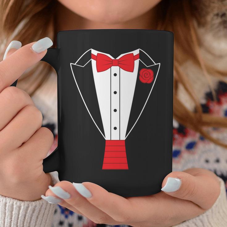 Tuxedo Red Bow Tie Coffee Mug Unique Gifts