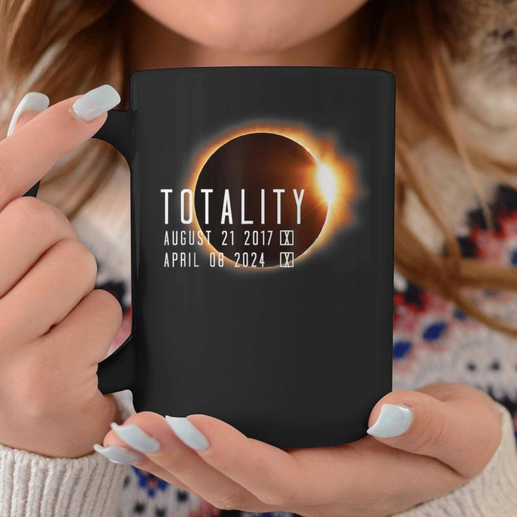 Twice In A Lifetime Totality Solar Eclipse 2017 & 2024 Coffee Mug Unique Gifts