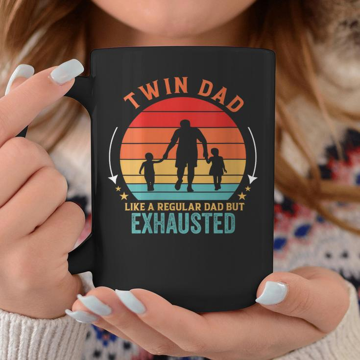 Twin Dad Like A Regular Dad But Exhausted Father's Day Coffee Mug Funny Gifts