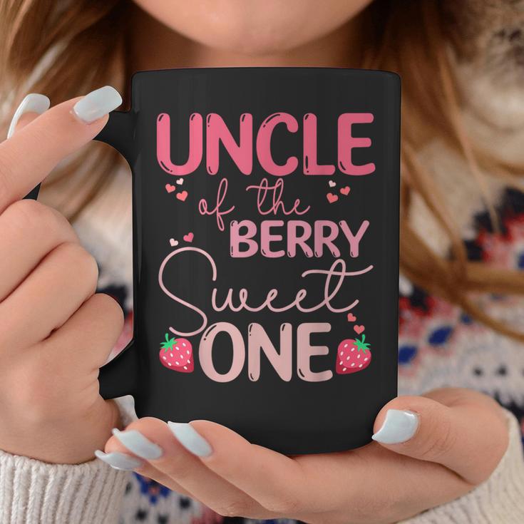 Uncle Of The Berry Sweet One Strawberry First Birthday Coffee Mug Unique Gifts