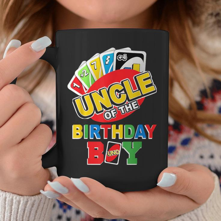 Uncle Of The Birthday Boy Uno Dad Papa Father 1St Bday Coffee Mug Funny Gifts