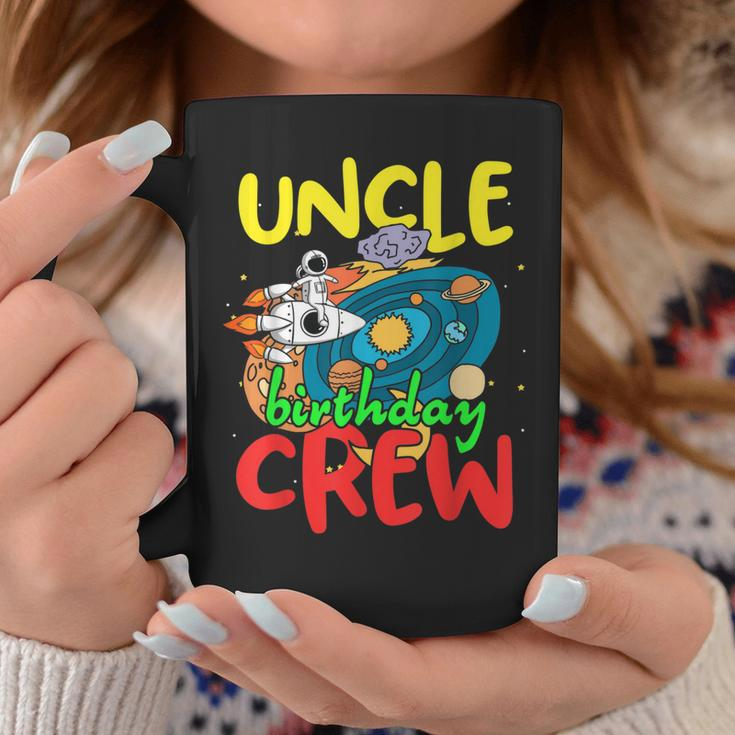Uncle Birthday Crew Outer Space Planets Universe Party Coffee Mug Unique Gifts