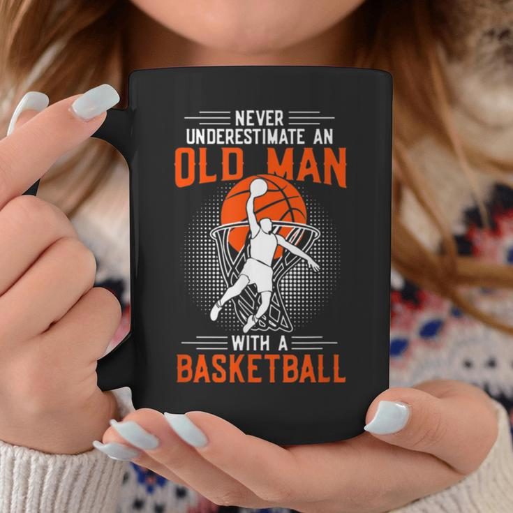 Never Underestimate An Old Man With A BasketballCoffee Mug Personalized Gifts