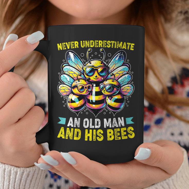 Never Underestimate An Old Man With His Bees Coffee Mug Personalized Gifts