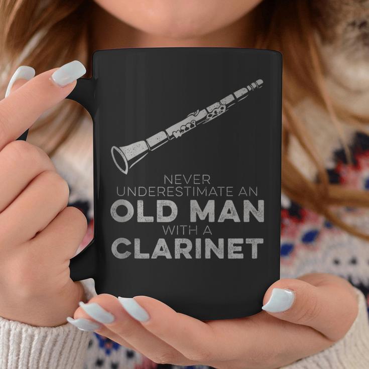 Never Underestimate An Old Man With A Clarinet Humor Coffee Mug Unique Gifts