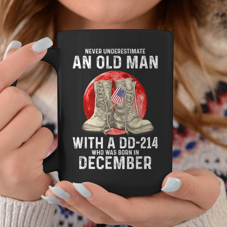 Never Underestimate An Old Man With A Dd-214 December Coffee Mug Unique Gifts
