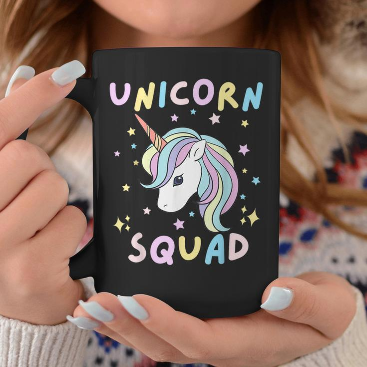 Unicorn Squad Cute Rainbow Lover Family Birthday Girls Party Coffee Mug Unique Gifts