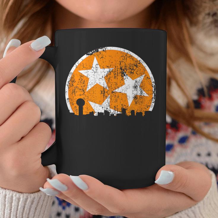 Unique Orange & White Tennessee State Flag Knoxville Skyline Coffee Mug Unique Gifts