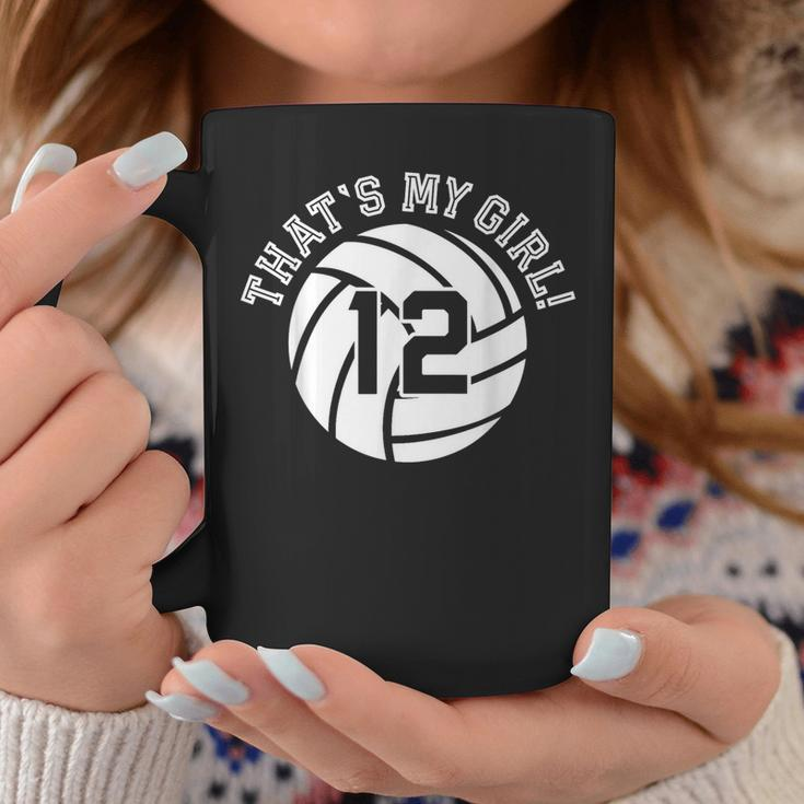 Unique That's My Girl 12 Volleyball Player Mom Or Dad Coffee Mug Unique Gifts