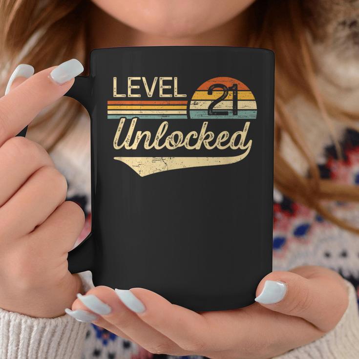 Unlocked Level 21 Vintage 21St Birthday Coffee Mug Unique Gifts