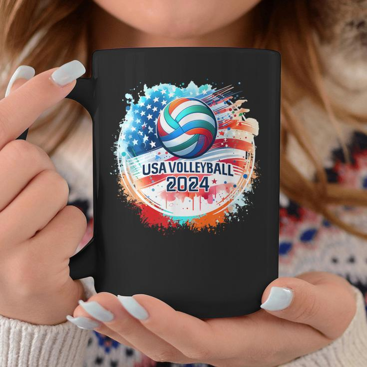 Usa 2024 Summer Games Volleyball America Sports 2024 Usa Coffee Mug Unique Gifts