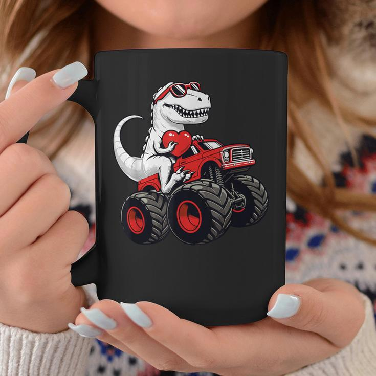 Valentines DayRex Riding Monster Truck Toddler Boys Coffee Mug Unique Gifts