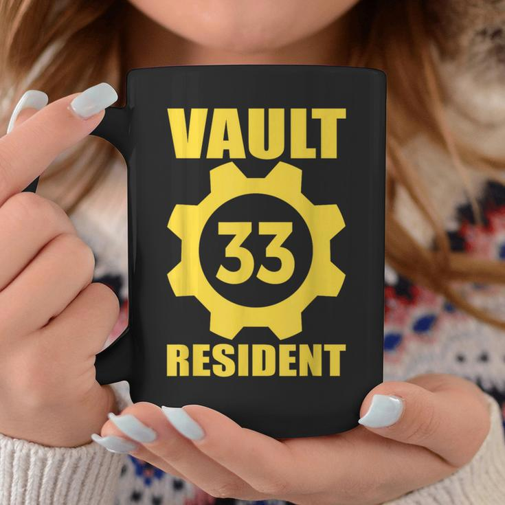 Vault 33 Resident Yellow Blue Coffee Mug Unique Gifts