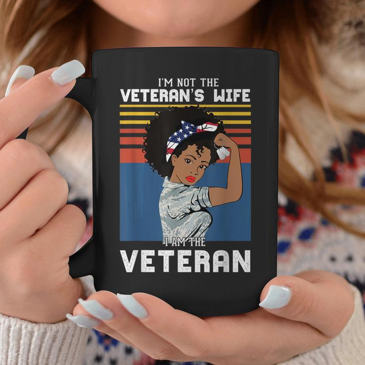 I Am Veteran Not Veterans Wife African American Veteran Girl Coffee Mug Unique Gifts