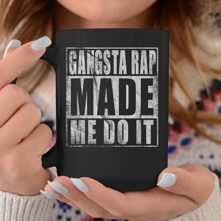 Vintage 90'S Gangsta Rap Made Me Do It Tassen Lustige Geschenke