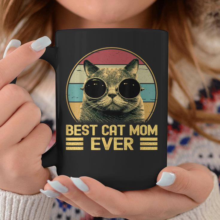 Vintage Best Cat Mom Ever For Women Cat Lover Cat Mom Coffee Mug Unique Gifts