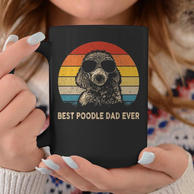 Vintage Best Poodle Dad Ever Dog Daddy Father Coffee Mug Unique Gifts