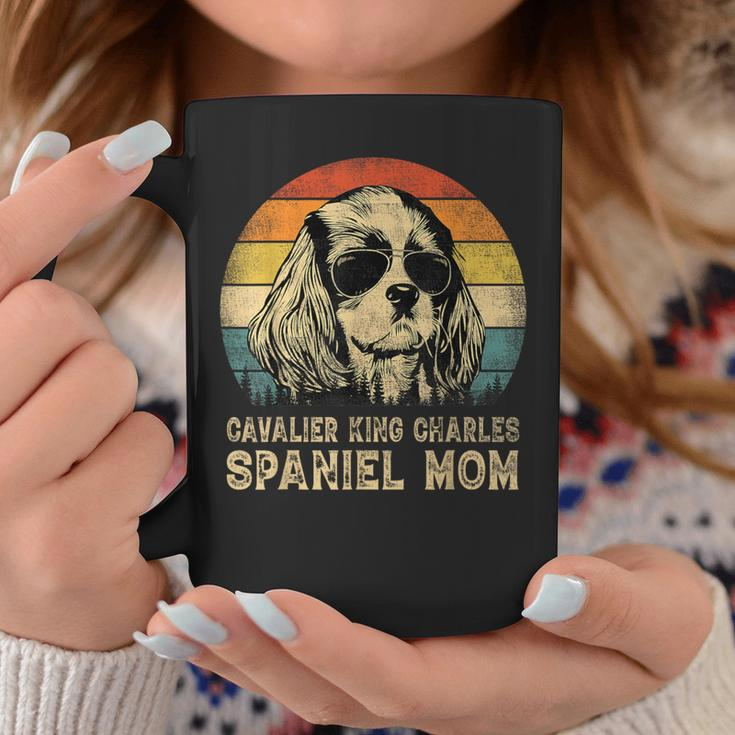 Vintage Cavalier King Charles Spaniel Mom Dog Mother's Day Coffee Mug Personalized Gifts