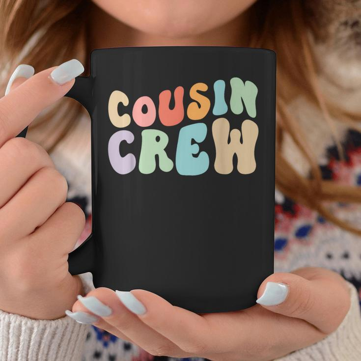 Vintage Cousin Crew Groovy Retro Family Matching Cool Coffee Mug Unique Gifts