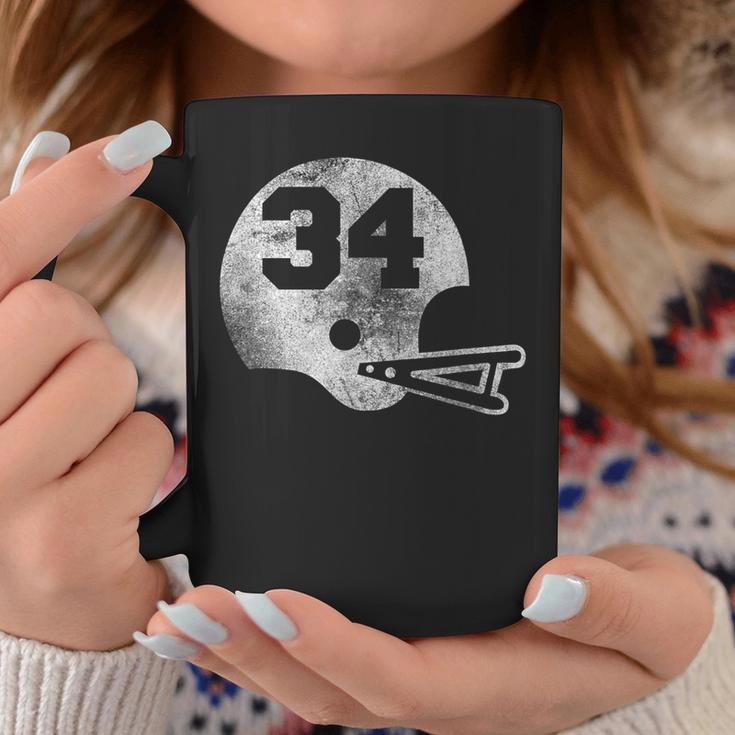 Vintage Football Jersey Number 34 Player Number Coffee Mug Unique Gifts